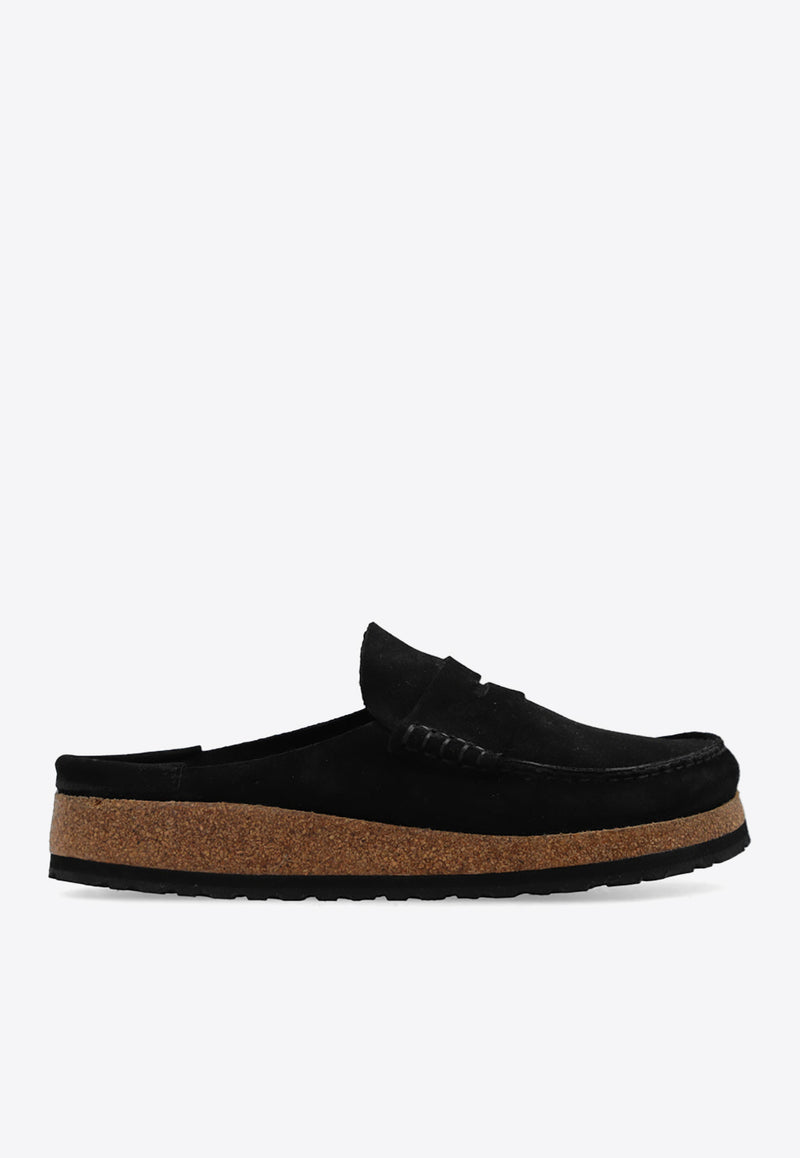 Birkenstock Naples Suede Mules Black 1024880 0-BLACK