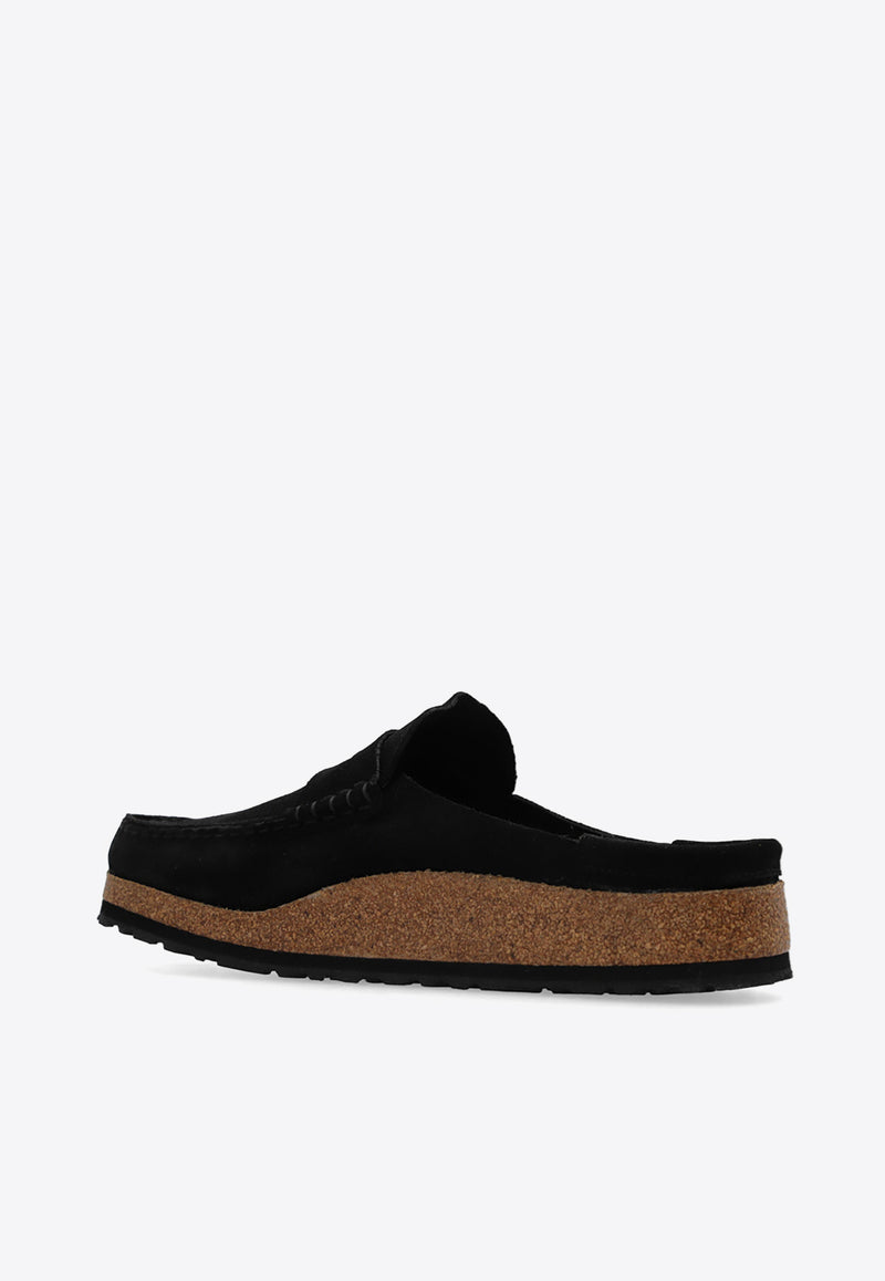 Birkenstock Naples Suede Mules Black 1024880 0-BLACK