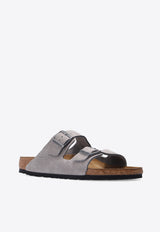 Birkenstock Arizona Double-Buckle Slides Gray 1020752 0-DESERT BUCK WHALE GRAY