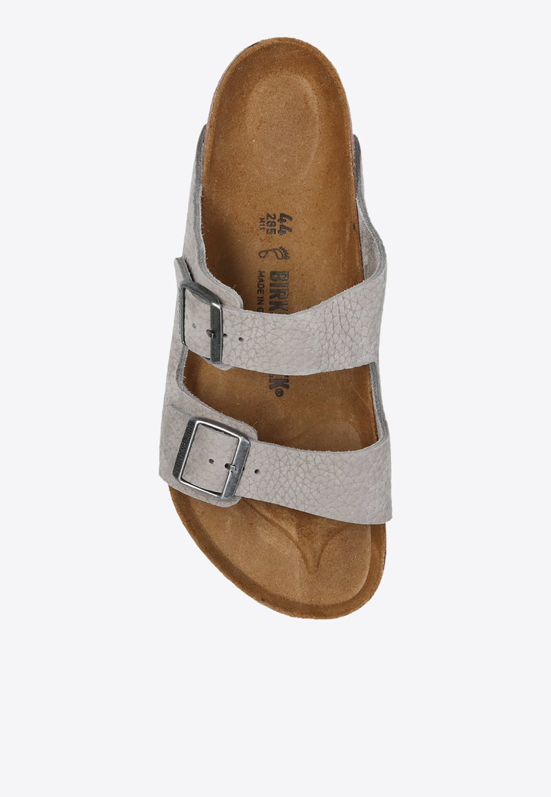 Birkenstock Arizona Double-Buckle Slides Gray 1020752 0-DESERT BUCK WHALE GRAY