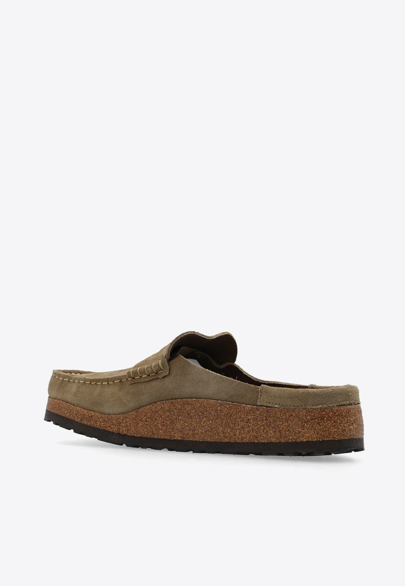 Birkenstock Naples Suede Mules Taupe 1025003 0-TAUPE