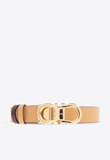 Salvatore Ferragamo Gancini Reversible Leather Belt Camel 230294 DONNA H 25 771067-LIGHT CAMEL