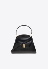 Salvatore Ferragamo Small Prisma Geometric Top Handle Bag Black 218341 TH PRISMA S 770268-NERO