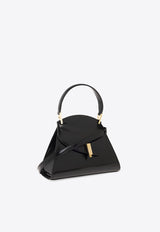 Salvatore Ferragamo Small Prisma Geometric Top Handle Bag Black 218341 TH PRISMA S 770268-NERO