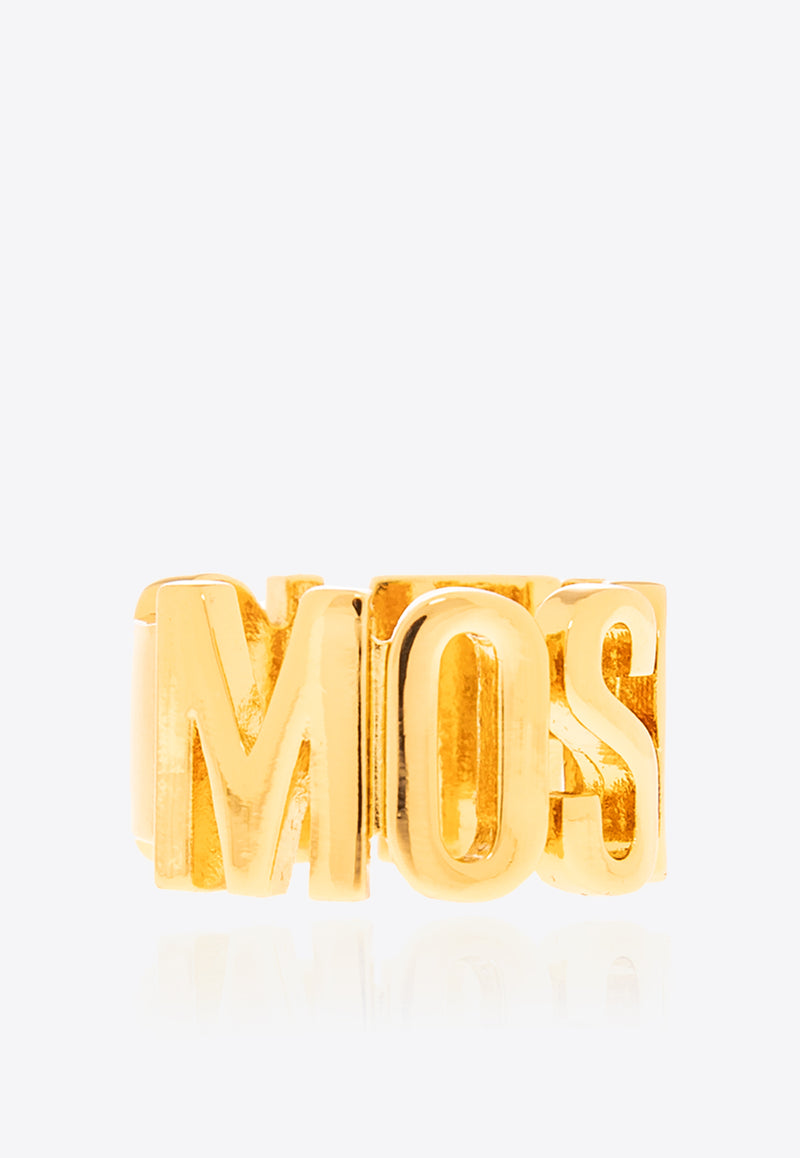 Moschino Logo Lettering Ring Gold 24171 A9122 8402-0606