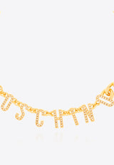 Moschino Logo Lettering Chain Necklace Gold 24171 A9165 8413-1606