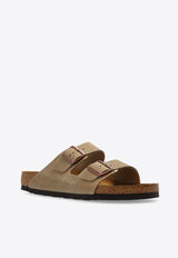 Birkenstock Arizona Double-Buckle Slides Beige 552811 0-TABACCO BROWN