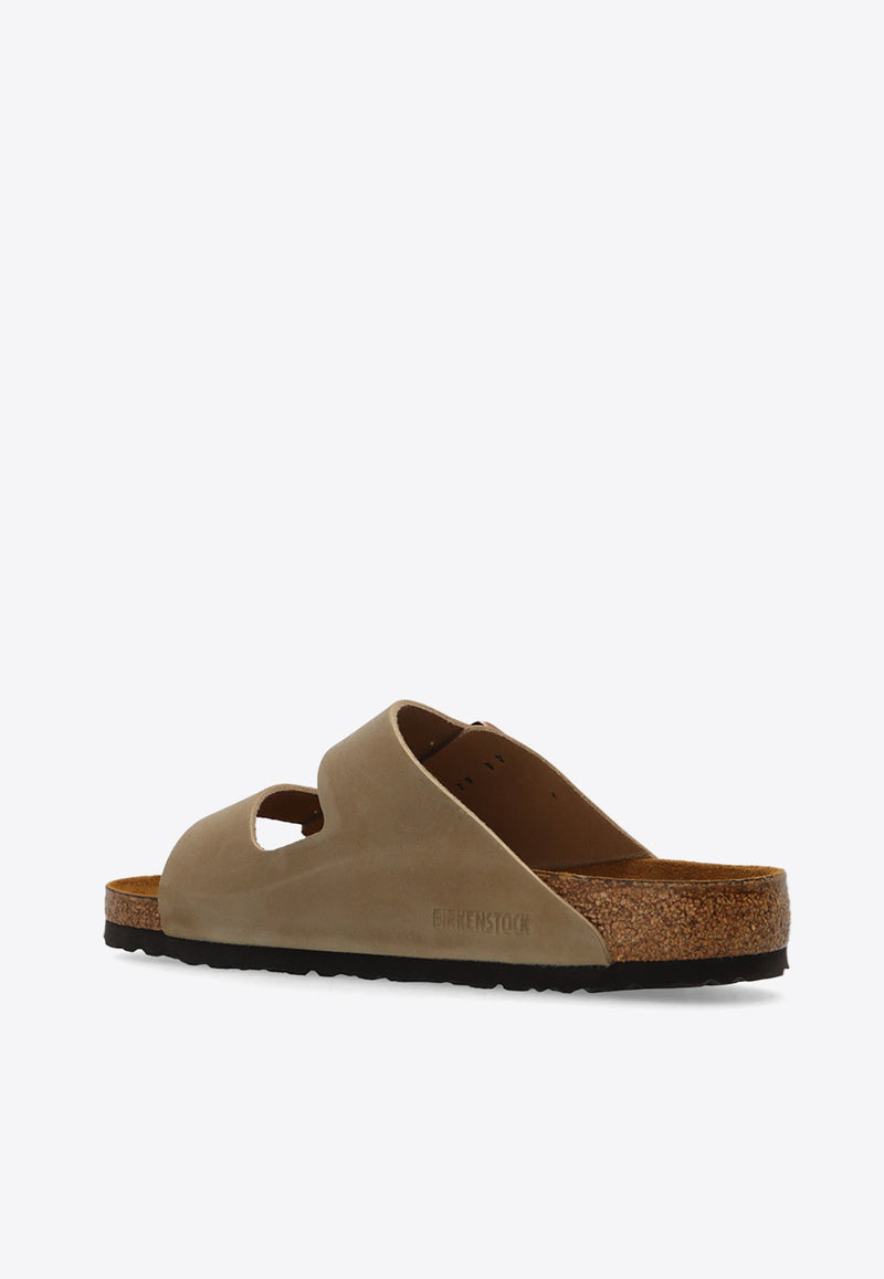 Birkenstock Arizona Double-Buckle Slides Beige 552811 0-TABACCO BROWN