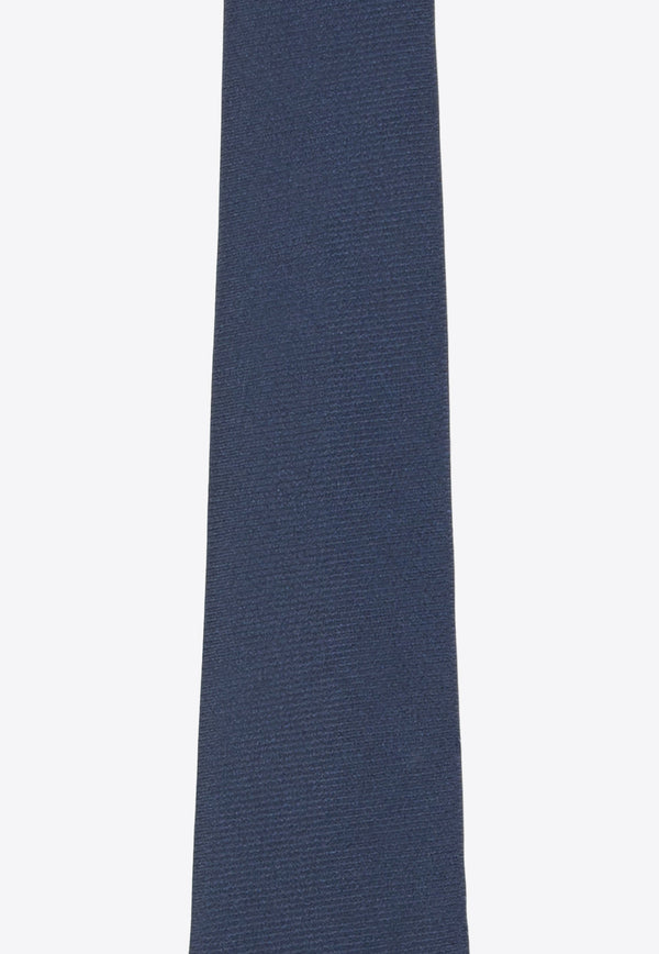 Moschino Logo Silk Tie Navy 55060 M5272-005