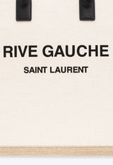 Saint Laurent Rive Gauche North/South Tote Bag Cream 632539 FAAVU-9054