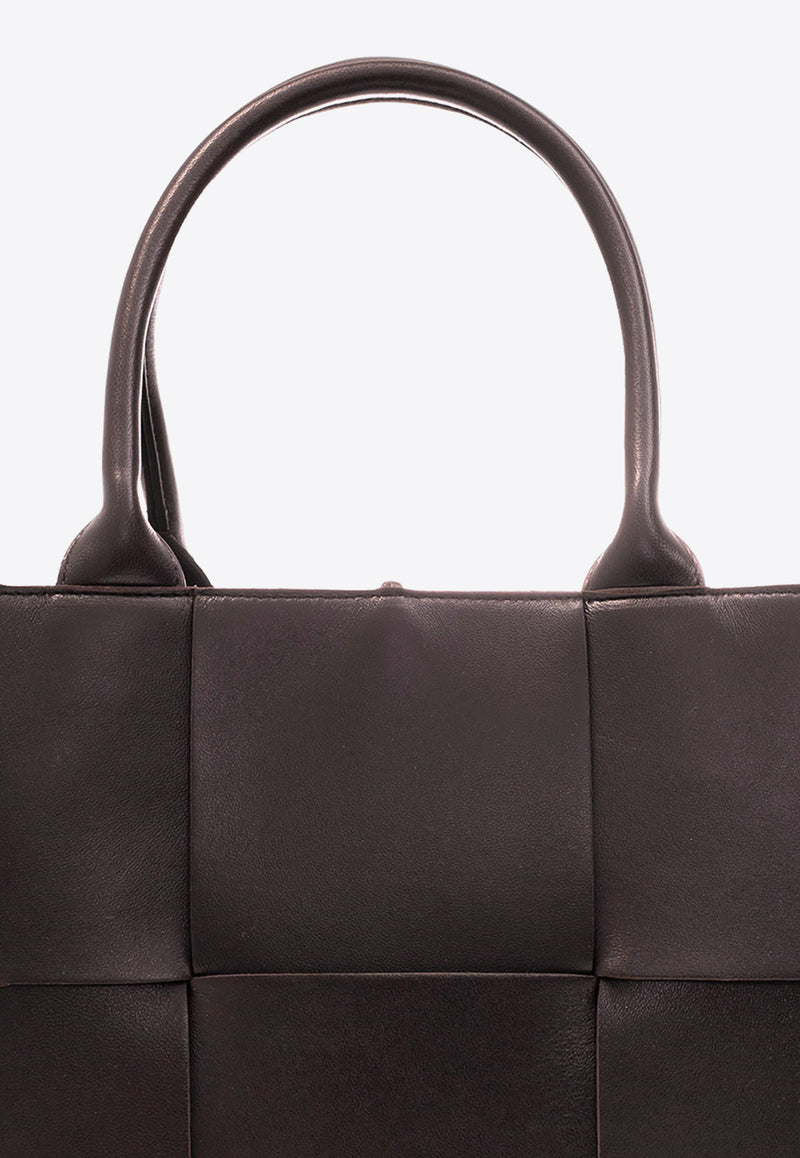 Bottega Veneta Small Arco Intrecciato Leather Tote Bag Fondant 652867 VCQC2-2132