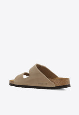 Birkenstock Arizona Double-Buckle Slides Beige 552813 0-TABACCO BROWN