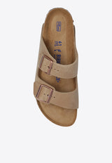 Birkenstock Arizona Double-Buckle Slides Beige 552813 0-TABACCO BROWN