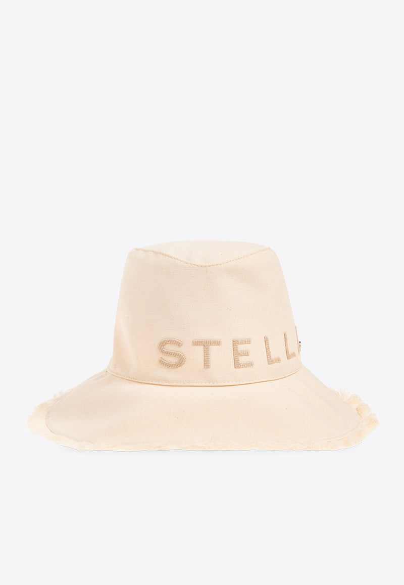 Stella McCartney Logo Patch Bucket Hat Cream 7V0077 WP0333-9002