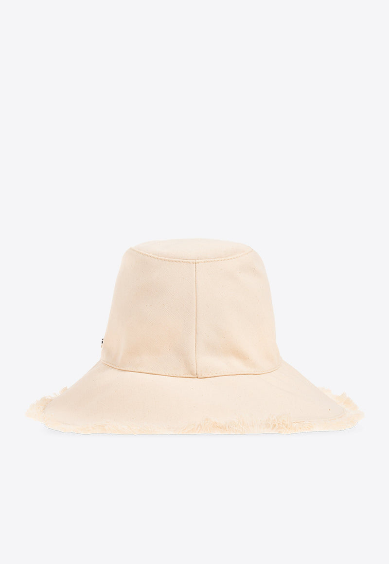 Stella McCartney Logo Patch Bucket Hat Cream 7V0077 WP0333-9002