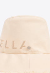 Stella McCartney Logo Patch Bucket Hat Cream 7V0077 WP0333-9002