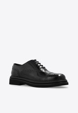 Dolce & Gabbana Brushed Leather Oxford Shoes Black A20159 A1203-80999