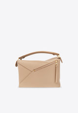 Loewe Puzzle Leather Top Handle Bag A510P49X12 0-SAND