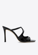 Jimmy Choo Anise 95 Patent Leather Sandals Black ANISE 95 PAT-BLACK