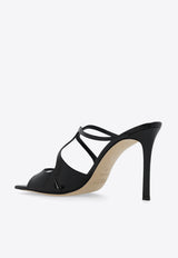 Jimmy Choo Anise 95 Patent Leather Sandals Black ANISE 95 PAT-BLACK