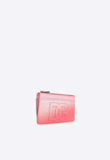 Dolce & Gabbana DG Logo Ombre Leather Cardholder Pink BI1261 AS204-HF5AC