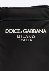 Dolce & Gabbana Logo Nylon Crossbody Bag Black BM2294 AG182-8B956