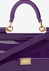 Dolce & Gabbana Small Sicily Top Handle Bag in Patent Leather Purple BB7116 A1471-87623