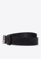 Dolce & Gabbana Logo Plaque Leather Belt Black BC4825 AO744-87653