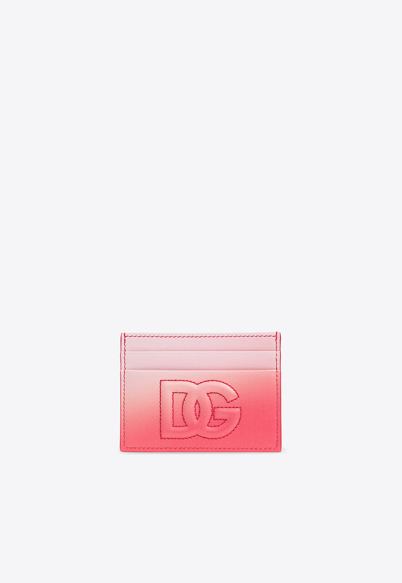 Dolce & Gabbana DG Logo Leather Ombre Cardholder Pink BI0330 AS204-HF5AC