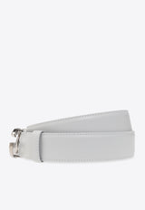 Dolce & Gabbana DG Logo Leather Belt Gray BC4693 AQ765-87079