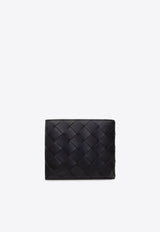 Bottega Veneta Intrecciato Leather Wallet Black 743211 VCPQ4-8803