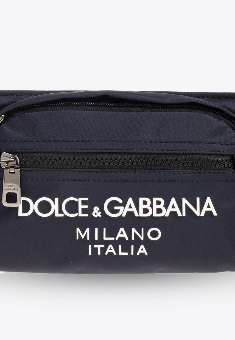 Dolce & Gabbana Logo Nylon Belt Bag Navy BM2218 AG182-8C653