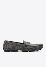 Dolce & Gabbana Ariosto Monogram Jacquard Loafers Brown A50597 AJ699-89875