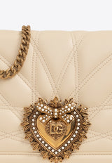 Dolce & Gabbana Large Devotion Shoulder Bag Cream BB7100 AW437-8H000