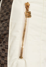 Balmain Logo Monogram Ski Pants Cream BF2PR030 XH66-GOZ