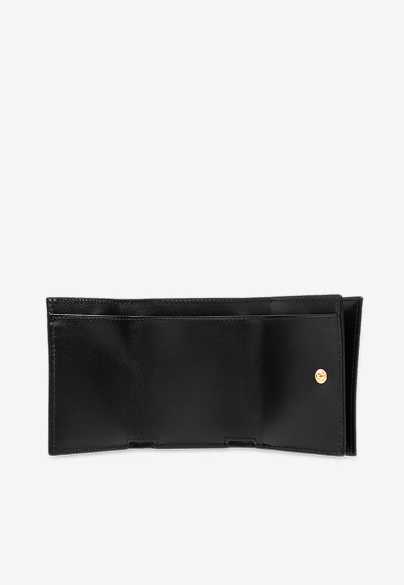 Dolce & Gabbana Embossed DG Logo Folded Wallet Black BI3276 AG081-80999