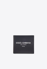 Dolce & Gabbana Logo Printed Calf Leather Wallet Navy BP1321 AN244-HBII7