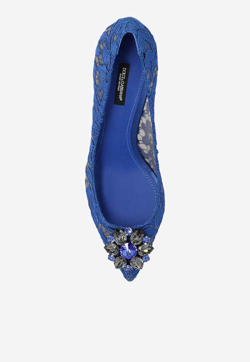 Dolce & Gabbana Bellucci 60 Guipure Lace Pumps Blue CD0066 AL198-80650