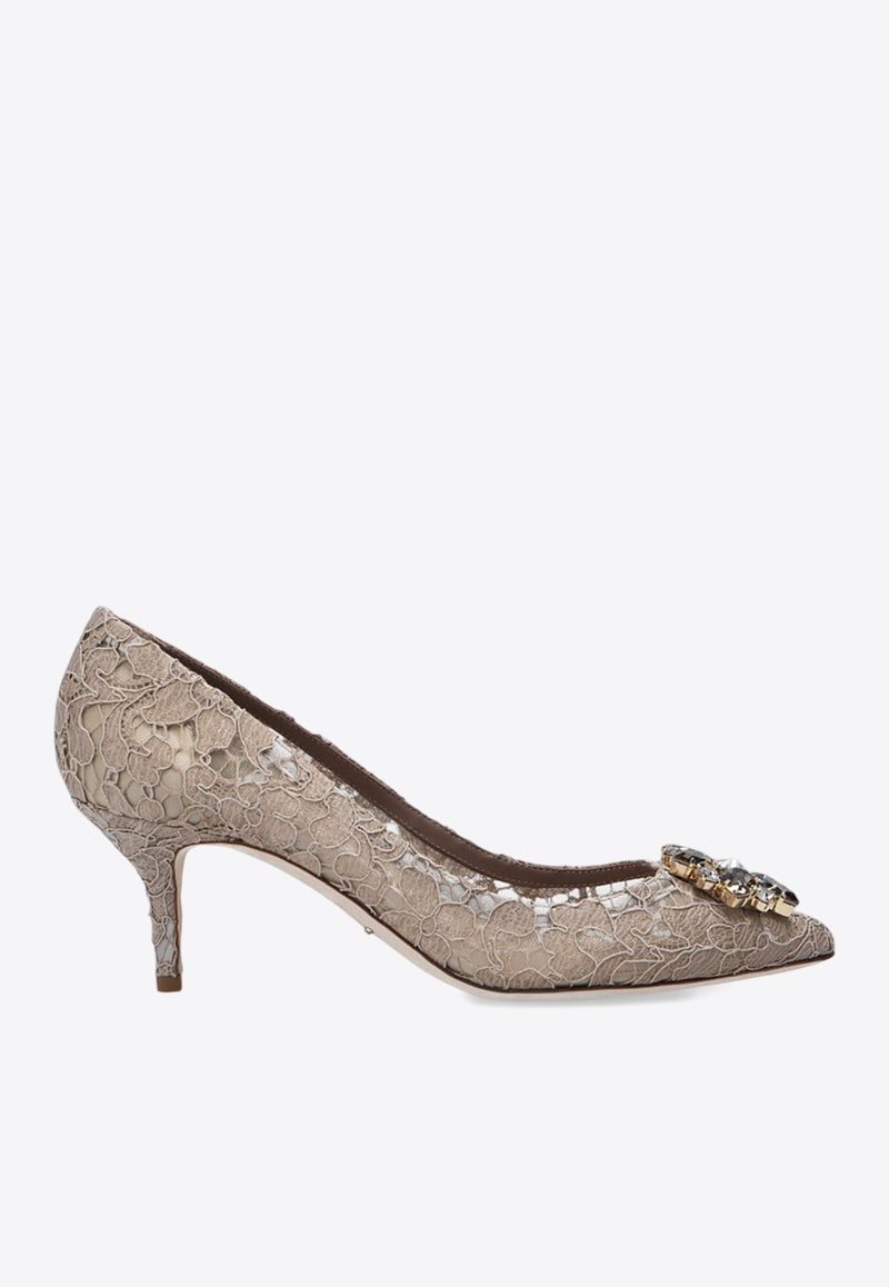 Dolce & Gabbana Bellucci 60 Guipure Lace Pumps Beige CD0066 AL198-80703