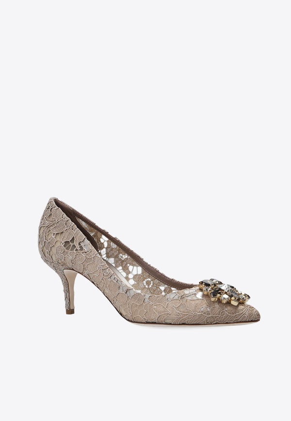 Dolce & Gabbana Bellucci 60 Guipure Lace Pumps Beige CD0066 AL198-80703