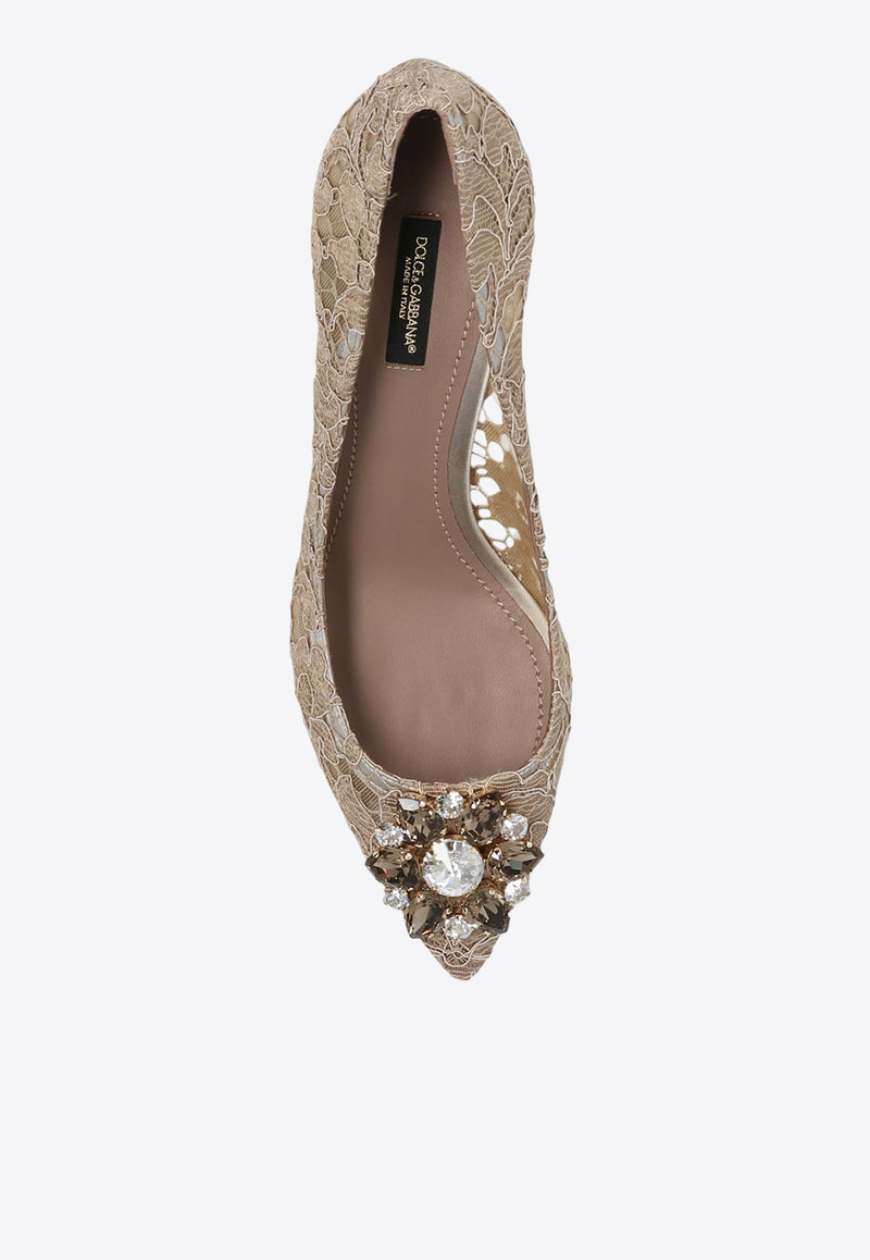 Dolce & Gabbana Bellucci 60 Guipure Lace Pumps Beige CD0066 AL198-80703