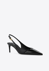 Dolce & Gabbana Lollo 60 Slingback Pumps in Patent Leather Black CG0747 A1471-80999