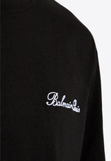 Balmain Signature Logo Oversized T-shirt Black CH1EG010 BC68-EAB