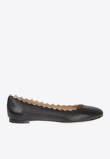 Chloé Lauren Nappa Leather Ballet Flats Black CH24160 E75-IA999