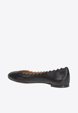 Chloé Lauren Nappa Leather Ballet Flats Black CH24160 E75-IA999