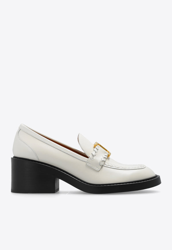 Chloé Marcie 60 Leather Pumps Cream CHC23W942 EY-122