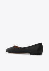 Chloé Marcie Calf Leather Ballet Flats Black CHC24S973 H7-001