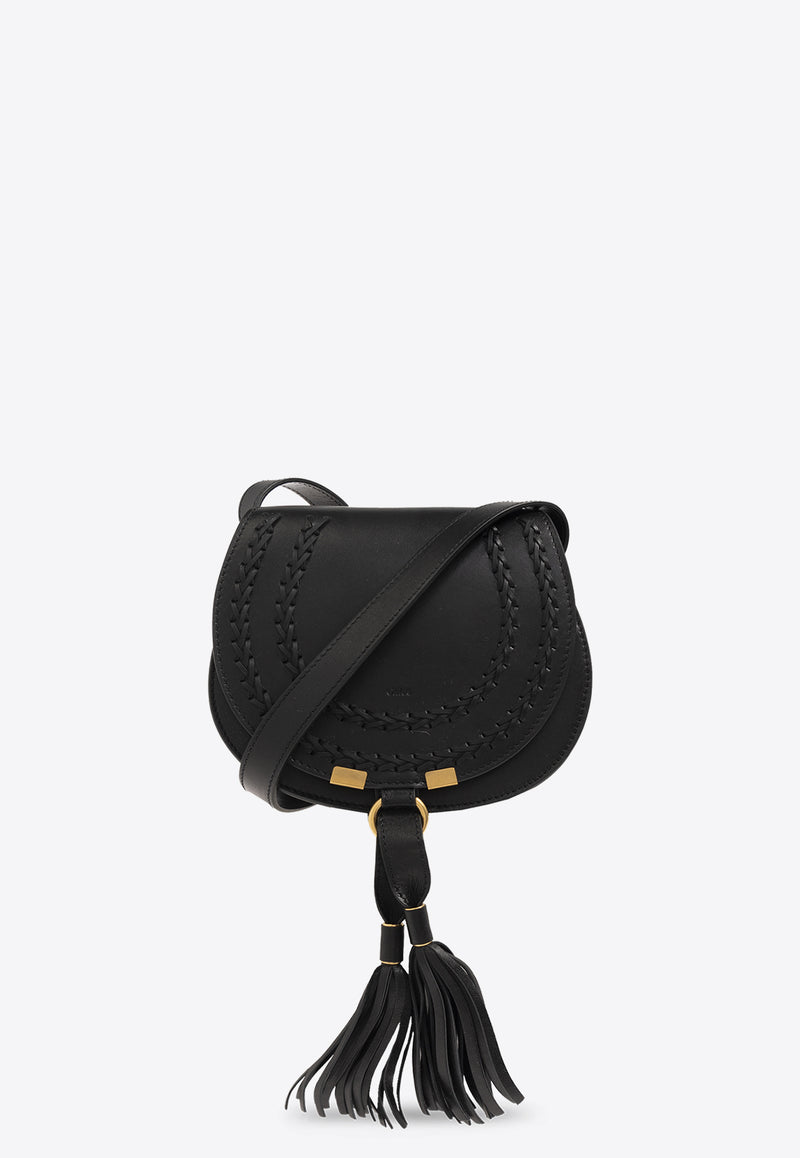 Chloé Marcie Calf Leather Crossbody Bag Black CHC24SS680 M46-001