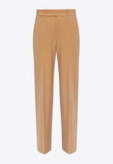 Chloé Straight-Leg Tailored Pants Beige CHC24SPA16 162-278