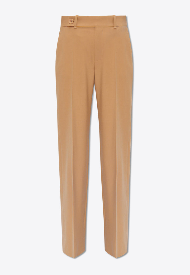 Chloé Straight-Leg Tailored Pants Beige CHC24SPA16 162-278